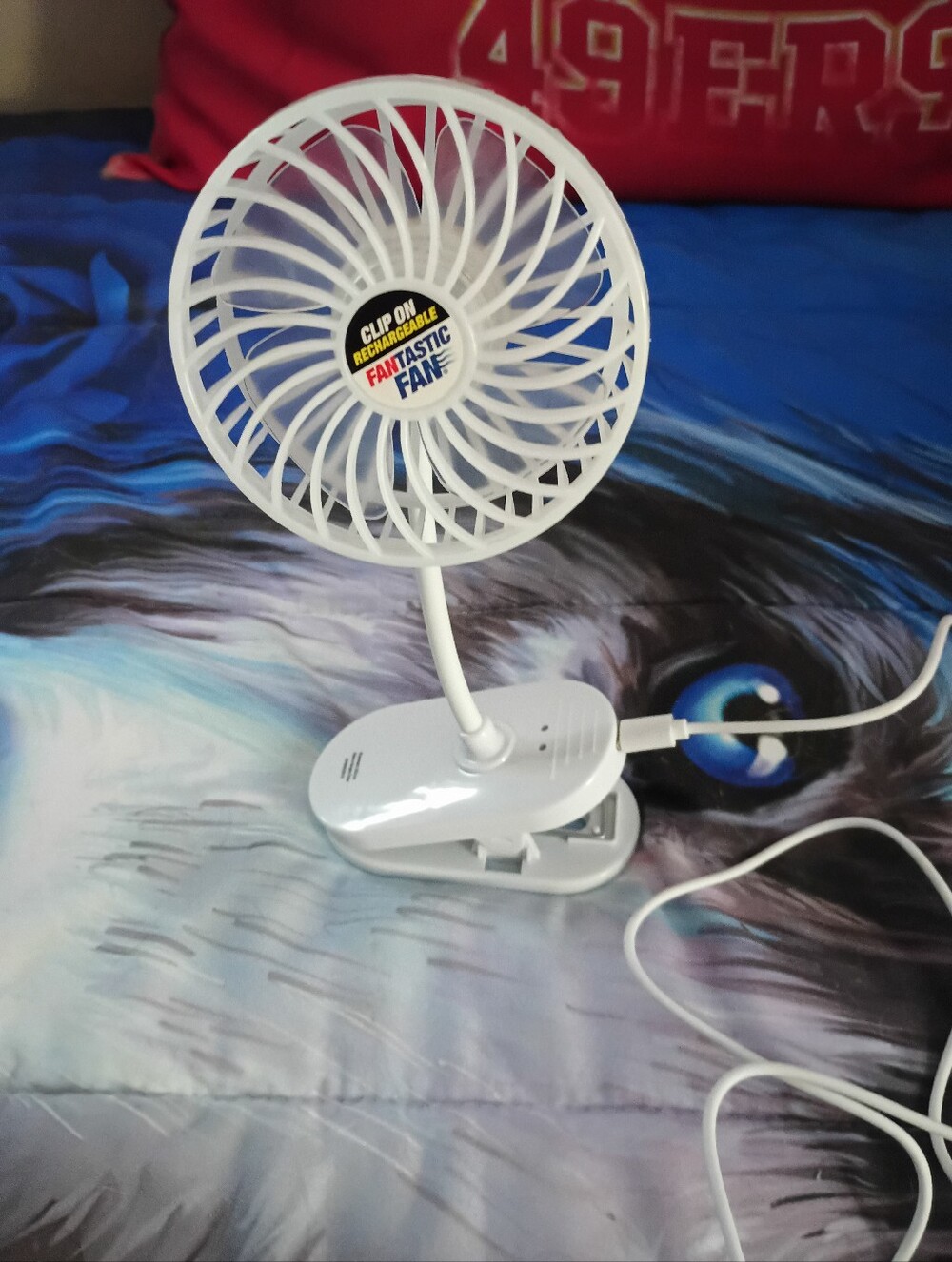 USB Rechargeable Clip On Fan